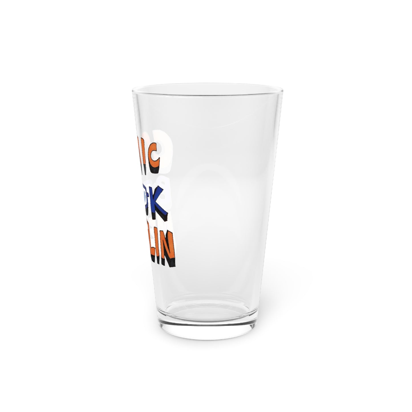 Comic Book Merlin Logo 16oz Pint Glass