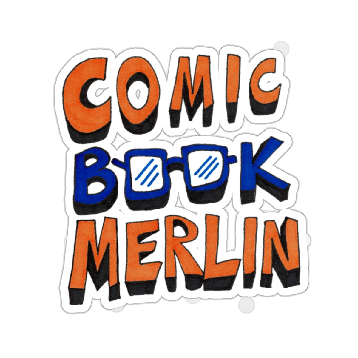 Comic Book Merlin Kiss-Cut Sticker