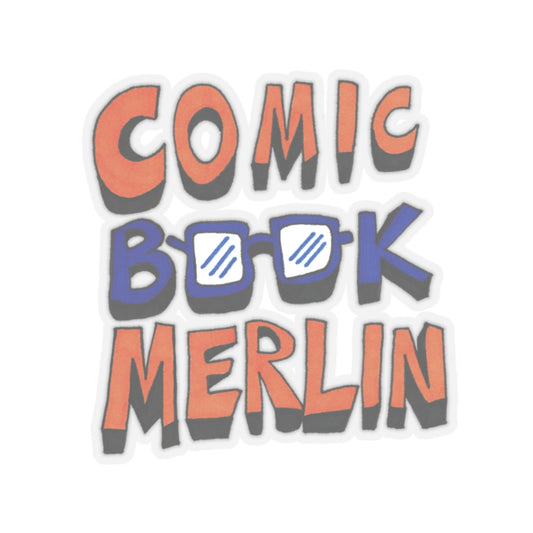 Comic Book Merlin Kiss-Cut Sticker