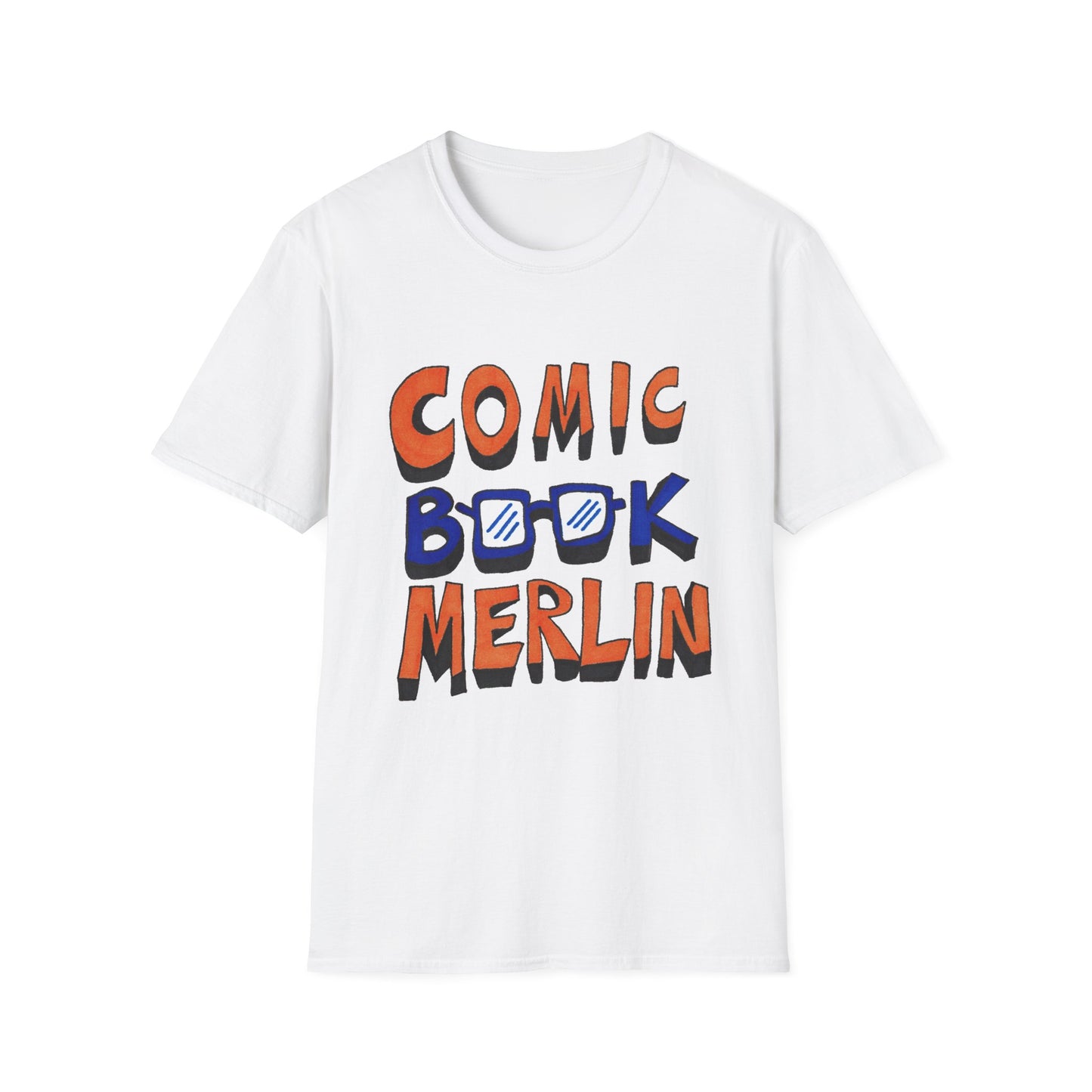 Comic Book Merlin Logo 100% Cotton Unisex Softstyle T-Shirt